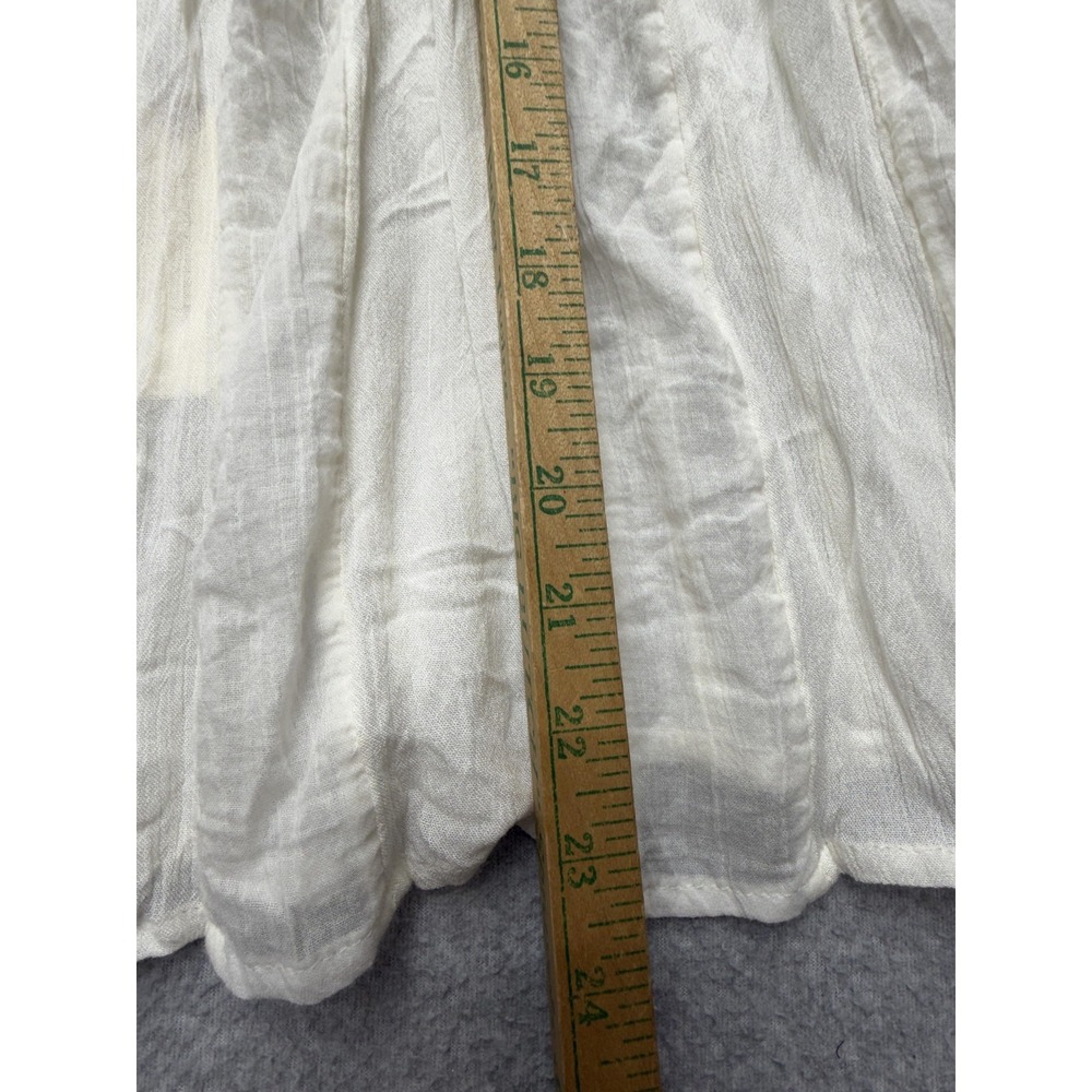 Vanessa Virginia Anthropologie Womens 4 White Boho Strappy Cami NWT - Picture 4 of 13